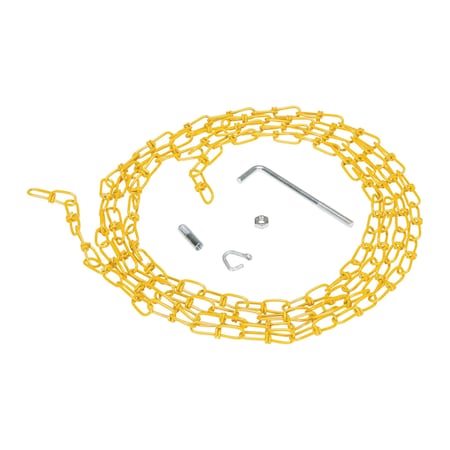 Vestil Double Loop Coil Chain Hanger, 15 ft., Yel OH-15-YEL